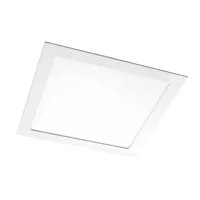 sg lighting -   plafonnier sense blanc / blanc lisse  aluminium